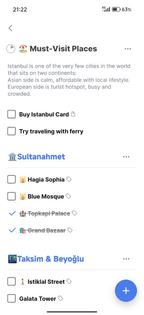 Tamoom project screen — Health & Growth